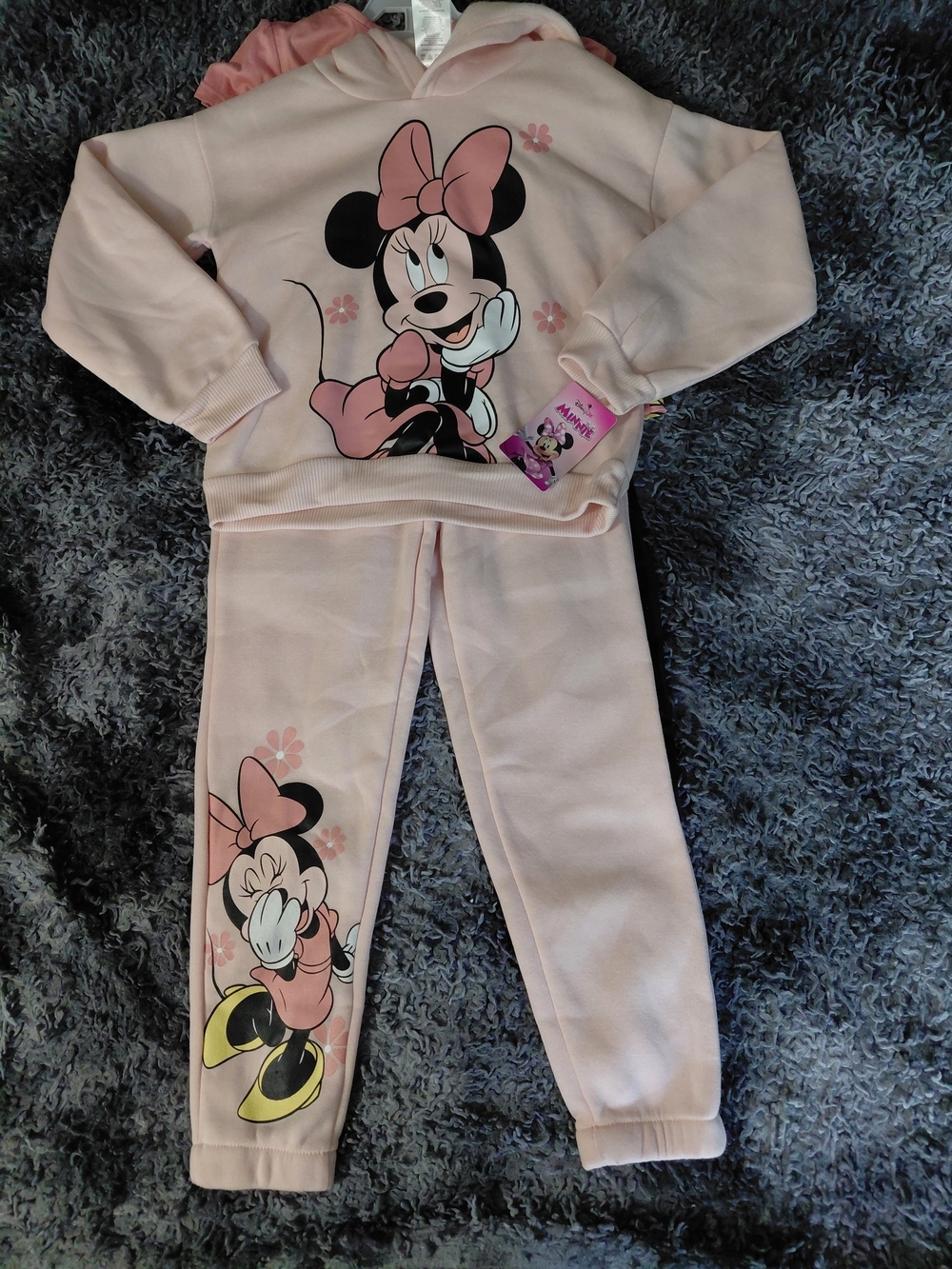 NWT Disney Minnie Mouse Pink Hoodie & Jogger Set